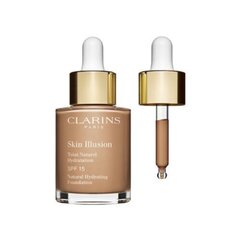 Увлажняющая жидкая основа Clarins Skin Illusion SPF 15 30 мл, 109 Пшеничный цена и информация | Пудры, базы под макияж | kaup24.ee