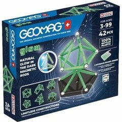 Magnetiline konstruktor Geomag Masters Glow Recycled, 42-osaline цена и информация | Конструкторы и кубики | kaup24.ee