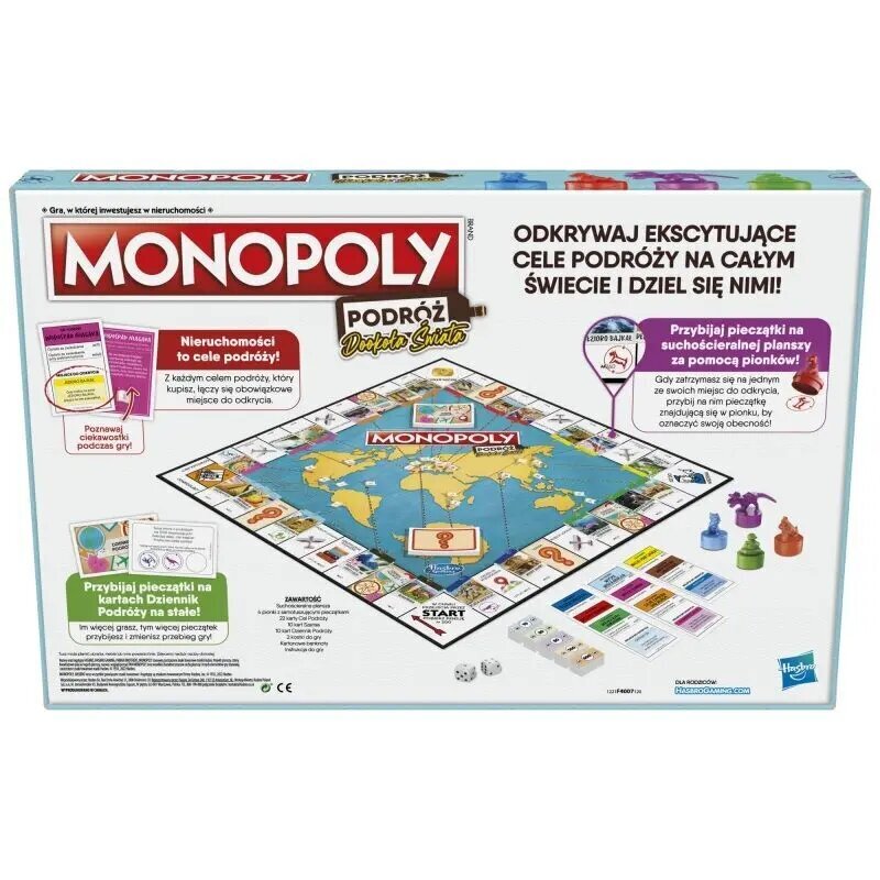 Mäng Monopoly. Reis ümber maailma, ENG цена и информация | Lauamängud ja mõistatused | kaup24.ee