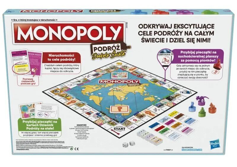 Mäng Monopoly. Reis ümber maailma, ENG цена и информация | Lauamängud ja mõistatused | kaup24.ee