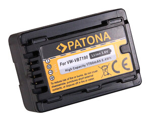 Patona VW-VBT190 aku Panasonicu videokaamera jaoks hind ja info | Akud videokaameratele | kaup24.ee