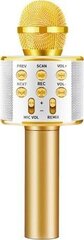 Juhtmeta karaokemikrofon WS-858 Gold hind ja info | Mikrofonid | kaup24.ee