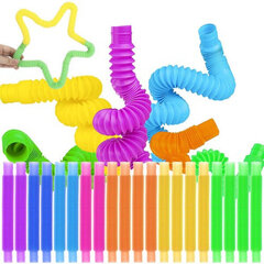 Развивающий набор Гофрированные трубки Kruzzel 20 шт. цена и информация | Развивающие игрушки | kaup24.ee