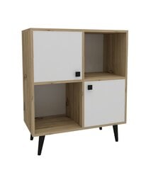 Шкаф для хранения Asir, 75x105x40см, белый и бежевый цена и информация | Столы-консоли | kaup24.ee