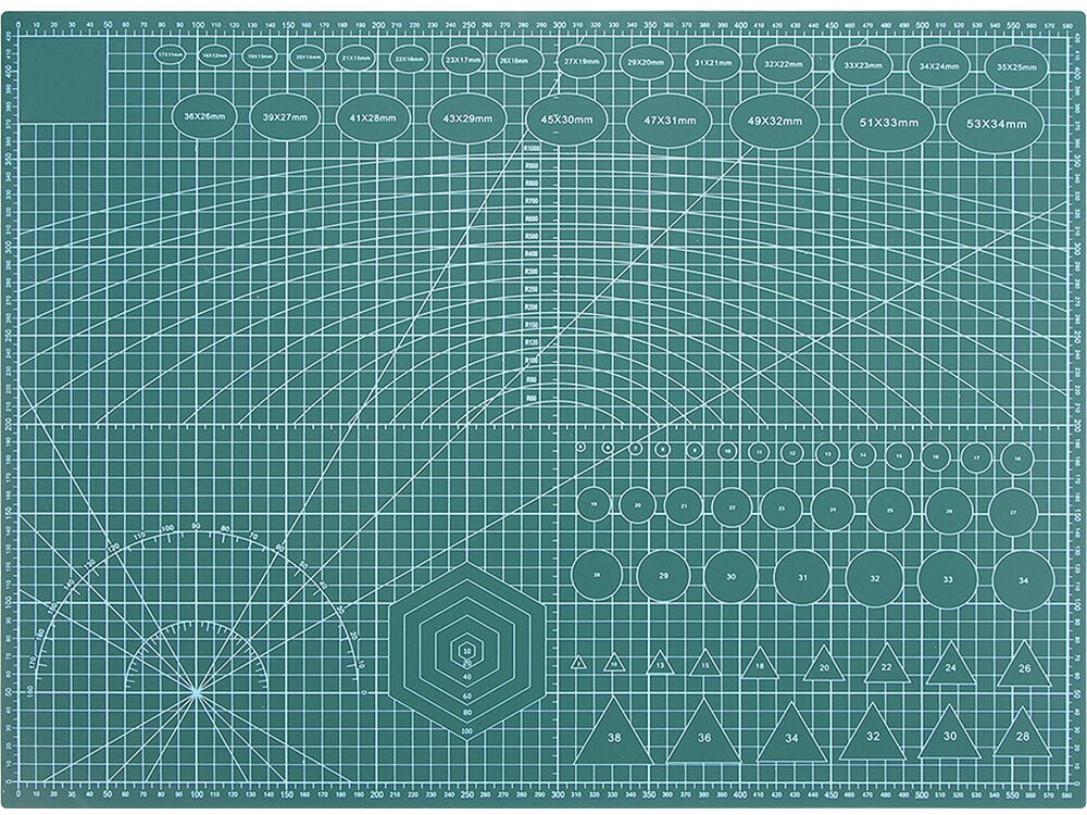 Modelleerimismatt A2, kahepoolne, roheline цена и информация | Kunstitarbed, voolimise tarvikud | kaup24.ee