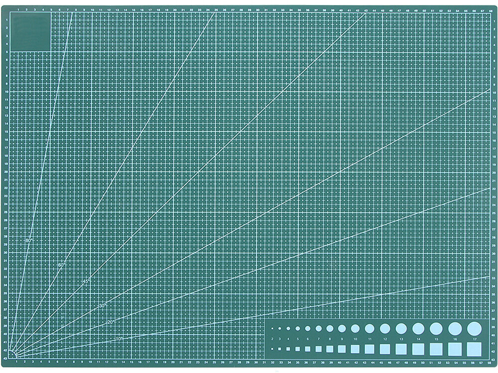 Modelleerimismatt A2, kahepoolne, roheline цена и информация | Kunstitarbed, voolimise tarvikud | kaup24.ee