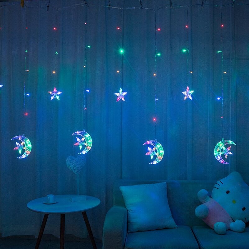 Jõulutuled 6 kuuehte ja 12 tähega, 3m, 126 LED-i, LIVMAN CX-001 цена и информация | Jõulutuled | kaup24.ee