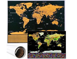 Maailmakaart lippudega Belsi, 1 tk. цена и информация | Карты мира | kaup24.ee