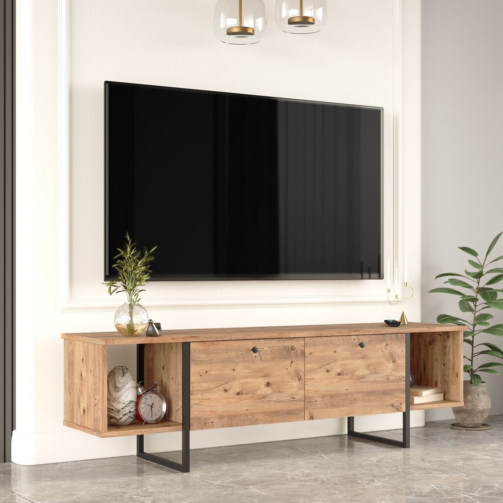 TV alus Asir, 160x47,6x40cm, helepruun цена и информация | TV alused | kaup24.ee