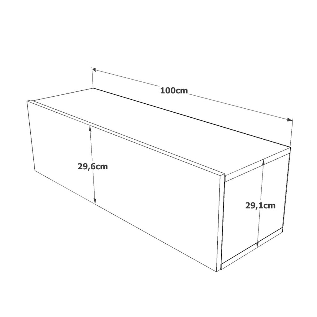 TV alus Asir, 100x29,1x29,6cm, valge ja beež hind ja info | TV alused | kaup24.ee