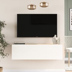 TV alus Asir, 100x29,1x29,6cm, valge ja beež hind ja info | TV alused | kaup24.ee