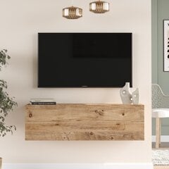 TV alus Asir, 100x29,1x29,6cm, helepruun цена и информация | Тумбы под телевизор | kaup24.ee