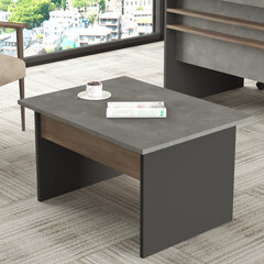 Кофейный столик Asir, 80x46,3x60см, черный и коричневый цена и информация | Журнальные столики | kaup24.ee