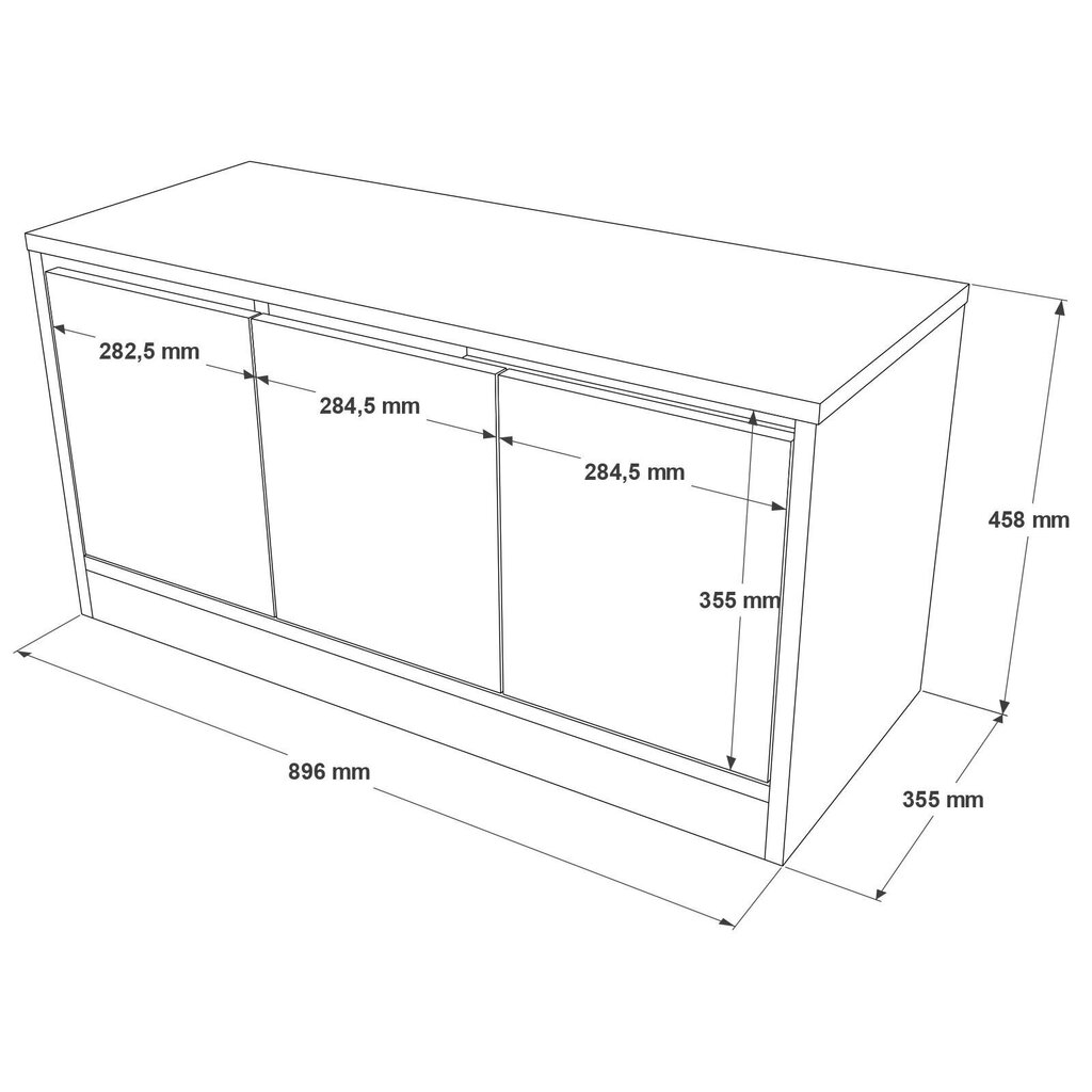 Kingakapp Asir, 89,6x45,8x35,5cm, beež hind ja info | Jalatsikapid, jalatsiriiulid | kaup24.ee