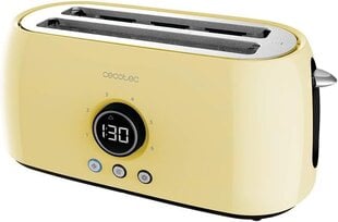 Cecotec Digital Toaster ClassicToast 15000 Yellow Extra Double цена и информация | Тостеры | kaup24.ee