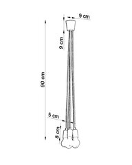 Sollux Lighting ripplamp Diego hind ja info | Rippvalgustid | kaup24.ee