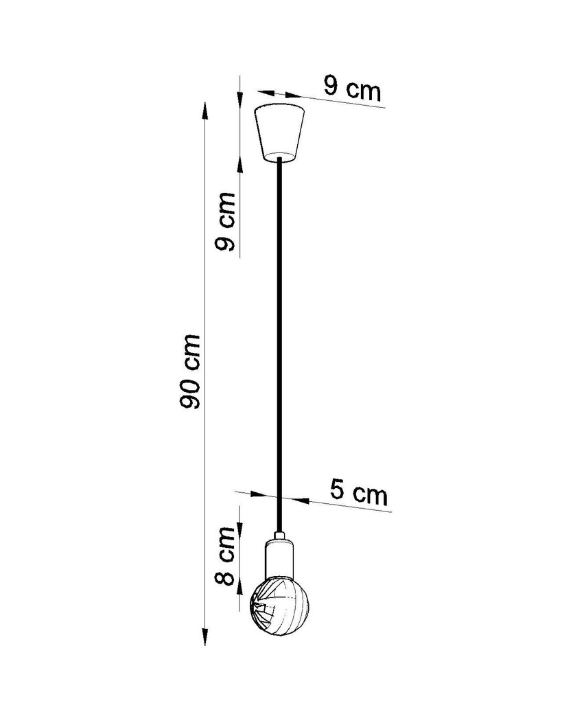 Sollux Lighting rippvalgusti Diego hind ja info | Rippvalgustid | kaup24.ee