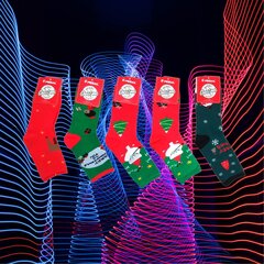 Комплект рождественских мужских носков Pesail, 5 пар цена и информация | Meeste sokid | kaup24.ee