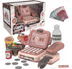 Mängukassaaparaat heli ja lisadega 24 tk, roosa hind ja info | Tüdrukute mänguasjad | kaup24.ee