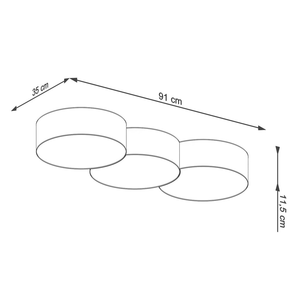 Laelamp Circle 3A hind ja info | Laelambid | kaup24.ee