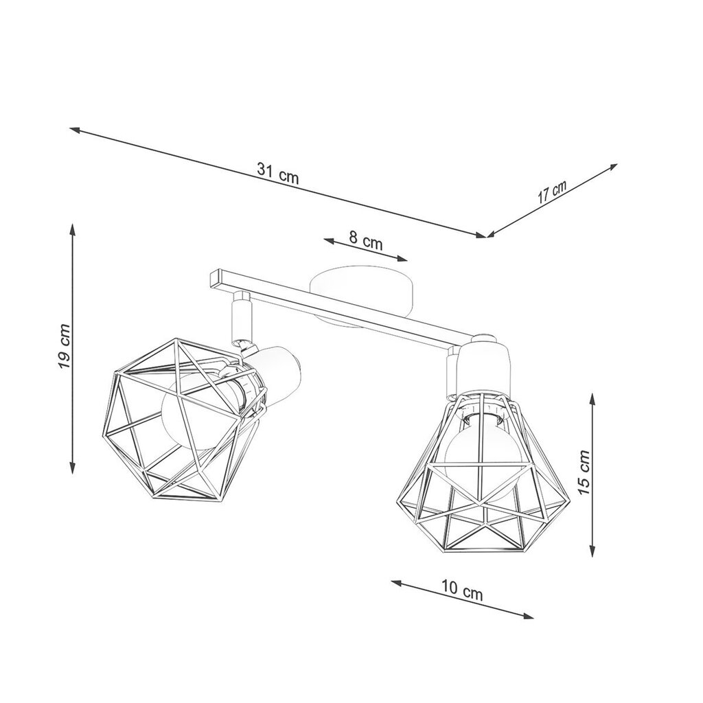 Sollux laelamp Artemis hind ja info | Laelambid | kaup24.ee