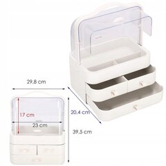 Kosmeetika- ja ehtekarp 39,5 x 29,8 x 20,4 cm hind ja info | Meigikotid, lauapeeglid | kaup24.ee