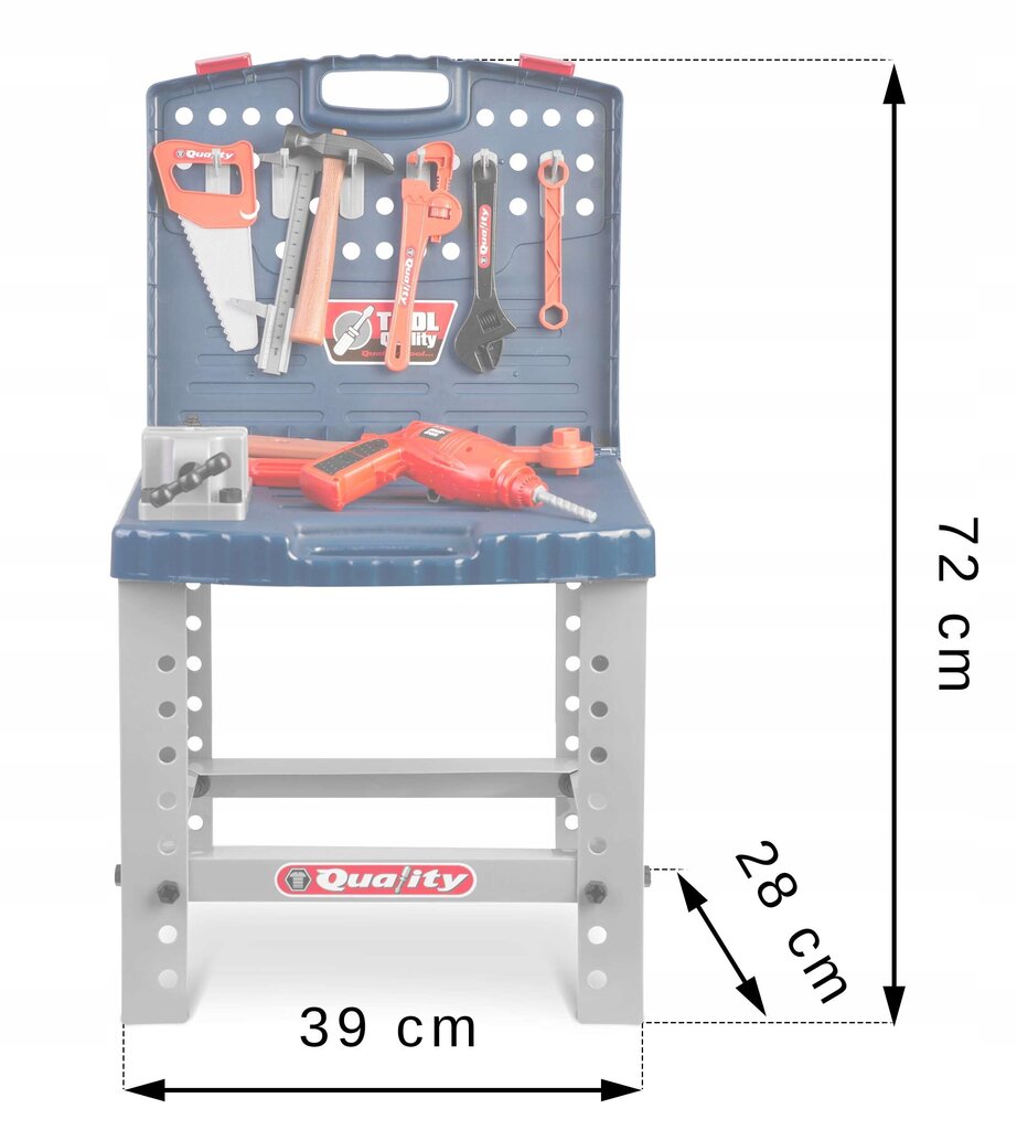 Töölaud koos töövahenditega lastele 772400 цена и информация | Poiste mänguasjad | kaup24.ee