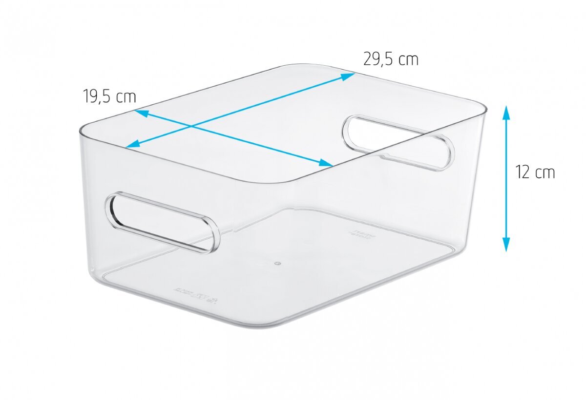 Karp M Clear kaanega hind ja info | Hoiukastid ja -korvid | kaup24.ee