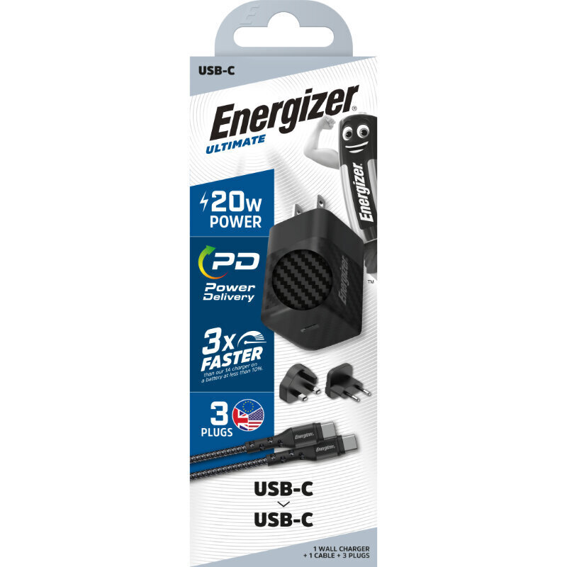 Energizer A20MUC hind ja info | Mobiiltelefonide laadijad | kaup24.ee