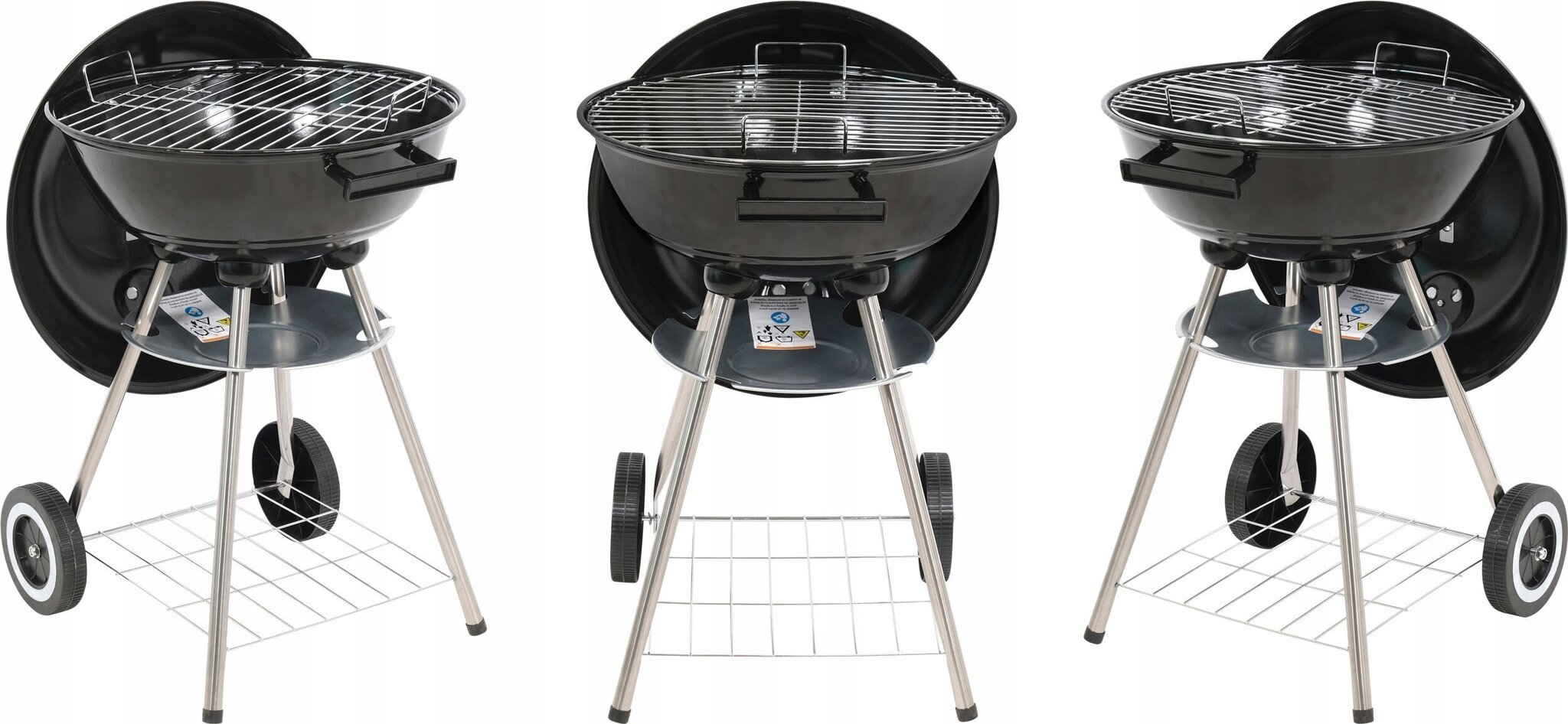 Grill Lund, 41x41 cm, must hind ja info | Grillid | kaup24.ee