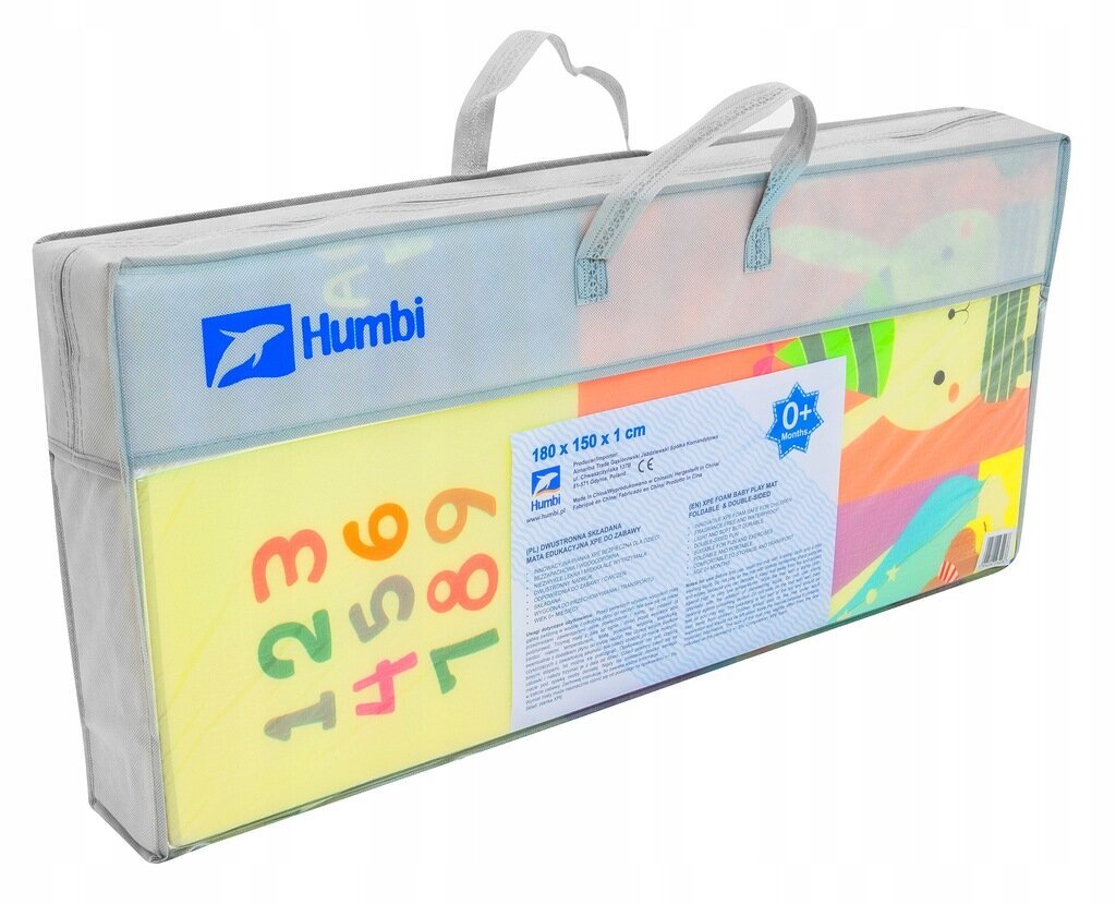 Kahepoolne kokkupandav mängumatt Humbi 180x150 cm hind ja info | Imikute mänguasjad | kaup24.ee