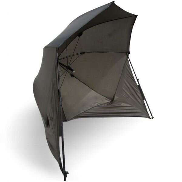 Kalapüügi vihmavarju telk NGT, 250 cm, pruun hind ja info | Telgid | kaup24.ee