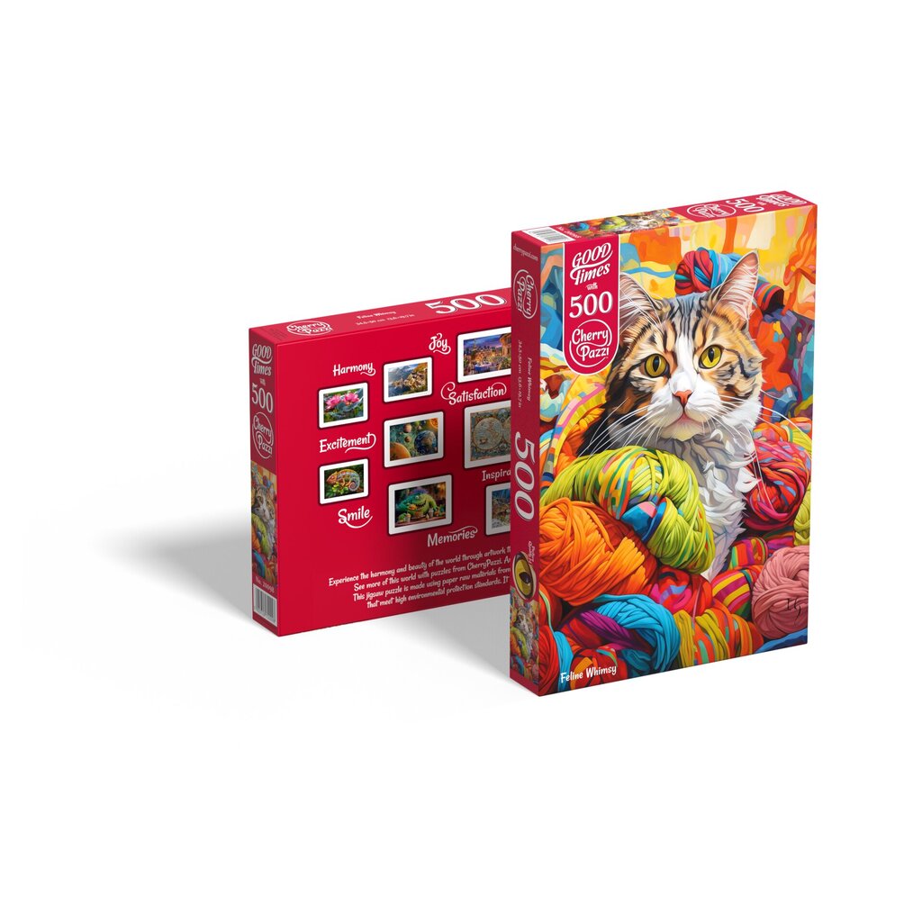Pusle CherryPazzi Feline Whimsy 500-osaline hind ja info | Pusled | kaup24.ee