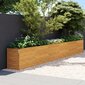 vidaXL taimekast, 578 x 50 x 69 cm, Corten-teras цена и информация | Lillekastid | kaup24.ee