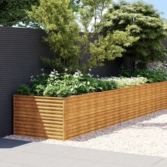 vidaXL taimekast, 578 x 100 x 69 cm, Corten-teras hind ja info | Lillekastid | kaup24.ee