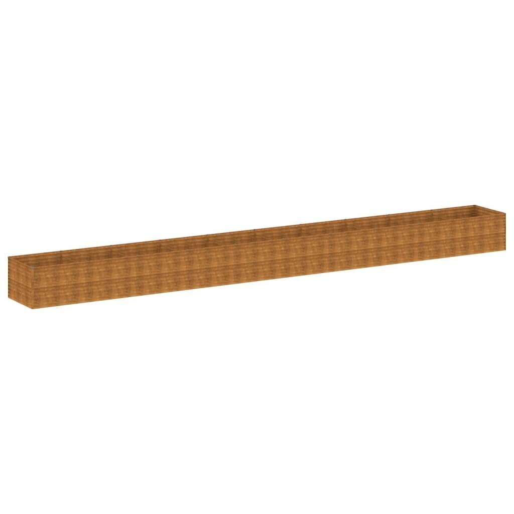 vidaXL taimekast, 961 x 100 x 69 cm, Corten-teras hind ja info | Lillekastid | kaup24.ee