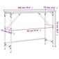 vidaXL konsoollaud, suitsutatud tamm, 100x32x75 cm, tehispuit цена и информация | Konsoollauad | kaup24.ee