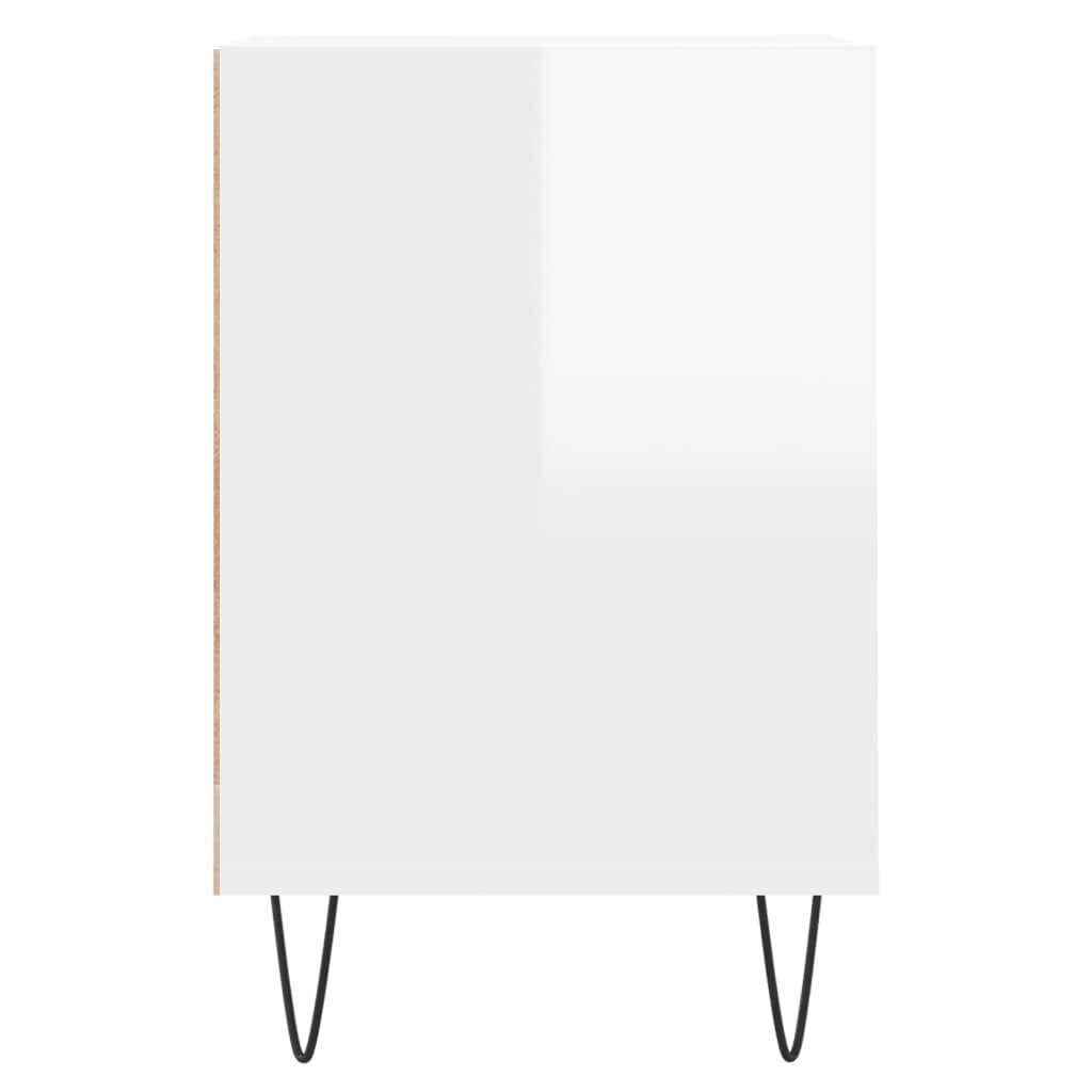 vidaXL telerikapp, kõrgläikega valge, 160 x 35 x 55 cm, tehispuit цена и информация | TV alused | kaup24.ee