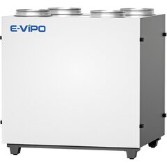 Soojustagastusega ventilatsiooniseade E-Vipo W Premium seeria 600m3 hind ja info | Kütte- ja ventilatsiooni tarvikud jne. | kaup24.ee