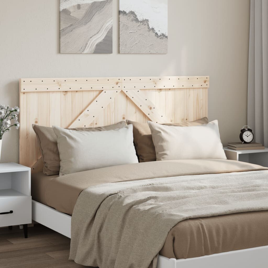 vidaXL voodipeats, 160 x 104 cm, männipuit hind ja info | Voodid | kaup24.ee