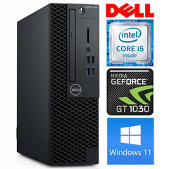 DELL 3060 SFF i5-8500 8GB 256SSD M.2 NVME GT1030 2GB DVD WIN11Pro цена и информация | Стационарные компьютеры | kaup24.ee