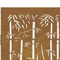 vidaXL aiavärav, 85 x 125 cm, Corteni teras, bambuse kujundus hind ja info | Aiad ja tarvikud | kaup24.ee