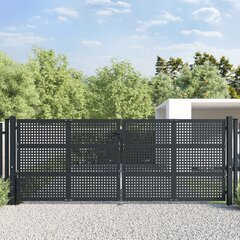 vidaXL aiavärav, antratsiithall, 400 x 200 cm, teras hind ja info | Aiad ja tarvikud | kaup24.ee