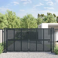 vidaXL aiavärav, antratsiithall, 300 x 200 cm, teras hind ja info | Aiad ja tarvikud | kaup24.ee