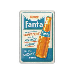 Металлическая тарелка Nostalgic Art Fanta - Sensational Orange Drink 20х30 см цена и информация | Прикольные подарки | kaup24.ee