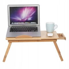Портативный компьютерный стол Gotel, 34x54x28 см, коричневый цена и информация | Компьютерные, письменные столы | kaup24.ee