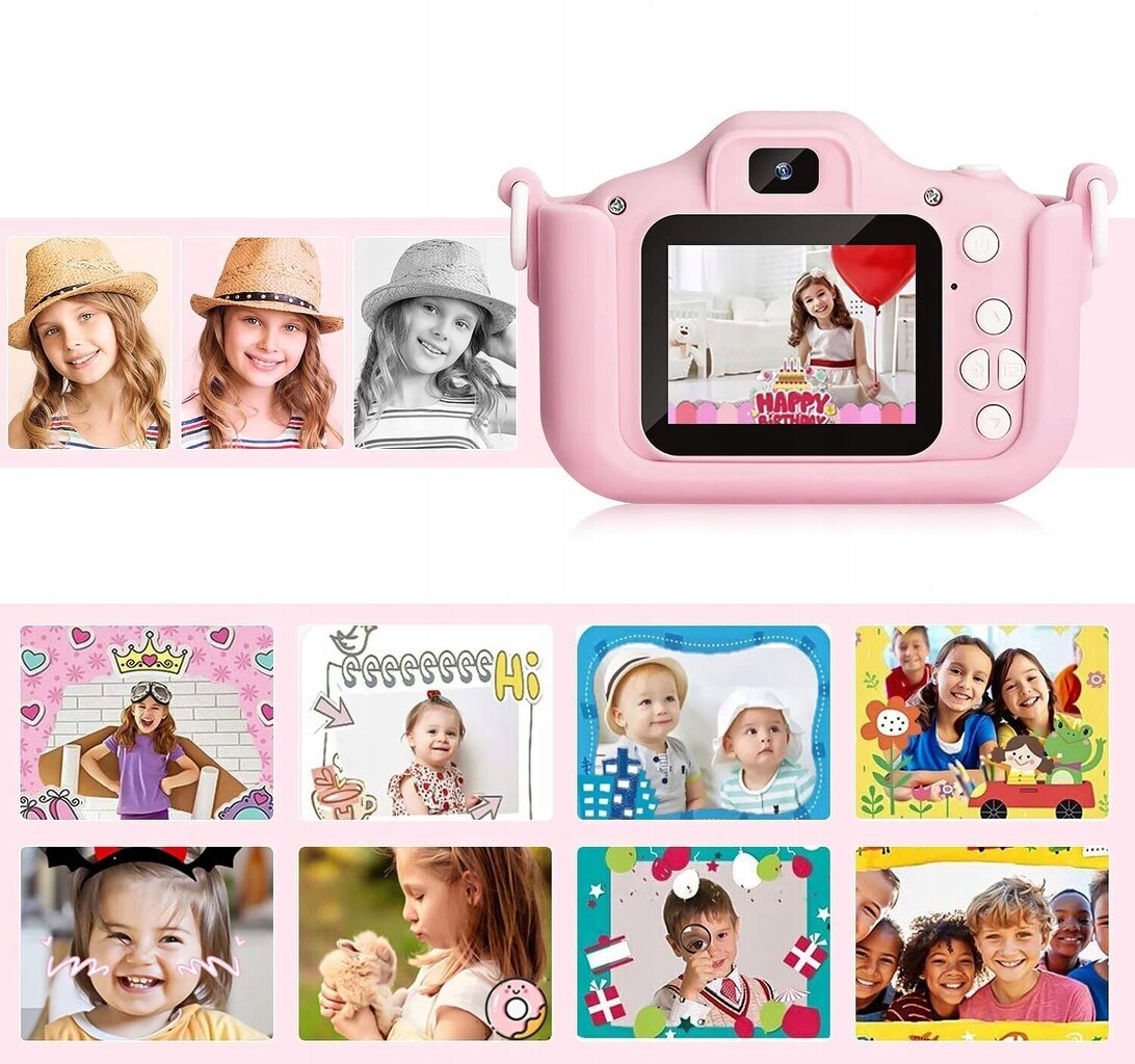 Digitaalne fotokaamera lastele + 4GB Micro SD hind ja info | Fotoaparaadid | kaup24.ee