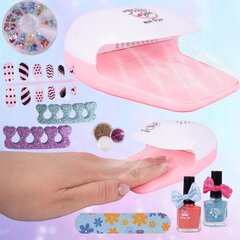 Набор для макияжа и украшения ногтей с сушилкой для ногтей, для детей цена и информация | Косметика для мам и детей | kaup24.ee
