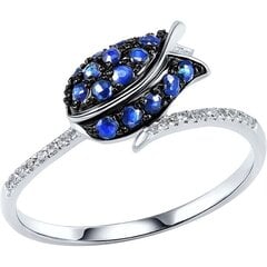 Серебряное кольцо, покрытие родием, 16.5, 925° цена и информация | Кольцо | kaup24.ee