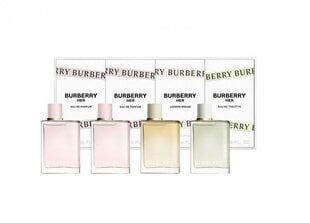 Parfüümikomplekt Burberry Her Travel Set naistele: parfüümvesi Burberry Her EDP, 2x5 ml + tualettvesi Burberry Her EDT, 5 ml + parfüümvesi Burberry Her London Dream EDP, 5 ml hind ja info | Naiste parfüümid | kaup24.ee